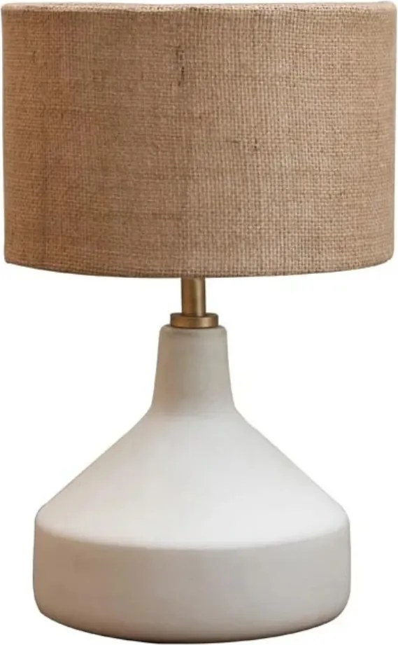 Lampa de masa, cu abajur din iuta, Moloko