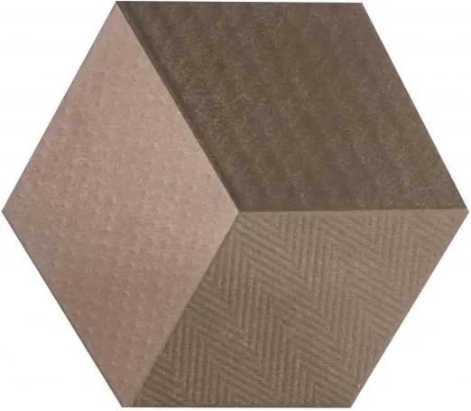 Gresie hexagonala gri maro Victoria Slate 20 x 23 cm