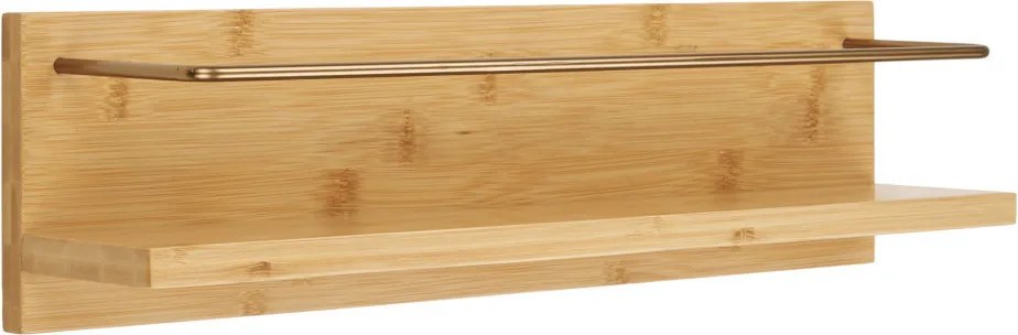 Raft de perete pentru bărbați, bambus, natural 45x10x12 cm