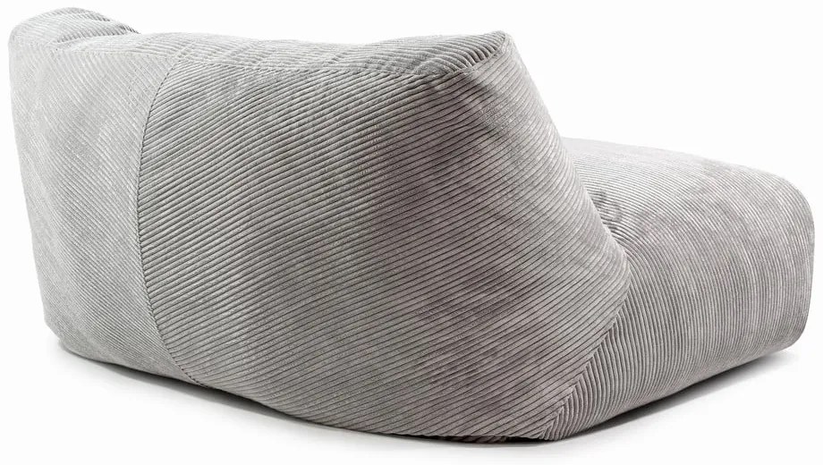 Fotoliu bean bag maro închis cu tapițerie din catifea reiată Sofa Tube 160 – SLOWDOWN