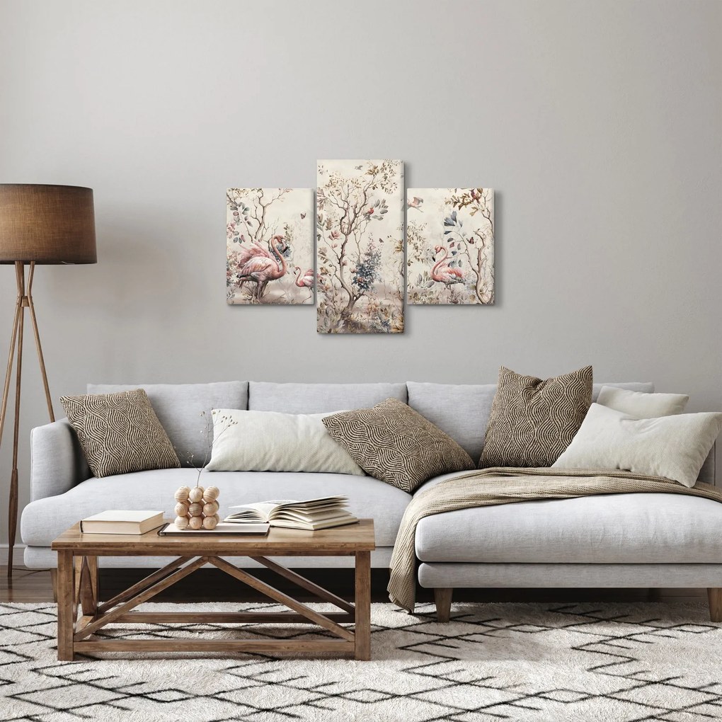 Tablou - Desen de flamingo (90x60 cm)