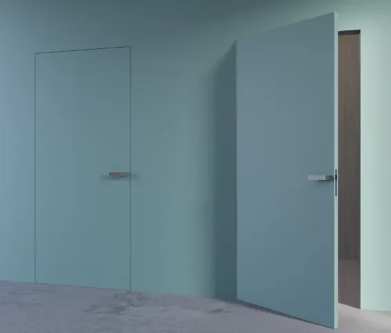 Usa Filomuro   cu toc ascuns PORTA HIDE Alb HDF - PORTA Doors 4 - Deschidere in hol - Stanga, 1000, 2070, Fagure de stabilizare