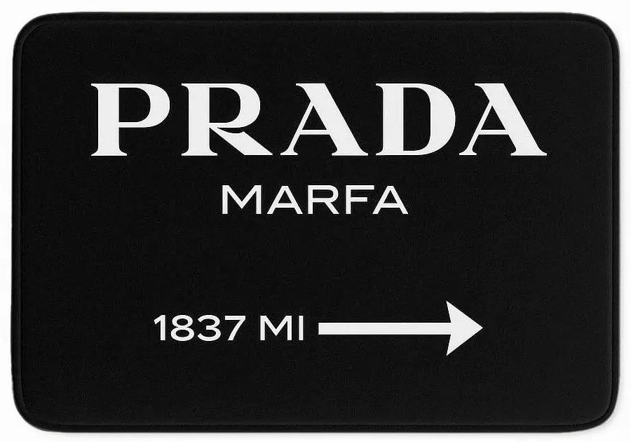 Covorașe de baie negre 2 buc. din catifea 60x100 cm Prada – Mila Home