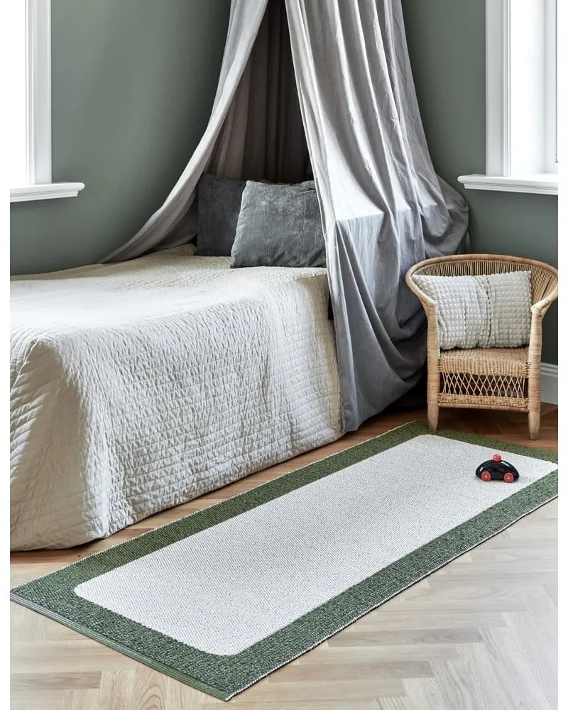 Covor pentru exterior și interior verde/crem 70x120 cm Ilda Pine – Pappelina