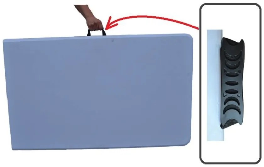 Masă pliabilă de catering pentru grădină Lățime: 60 cm | Lungime: 120 cm