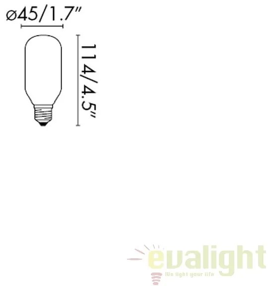 Bec LED E27 T45 MATT 5W 3000K 17437