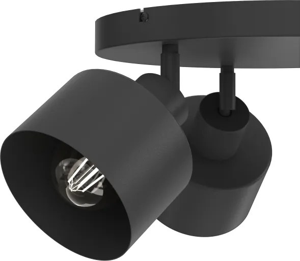 Lampă spot PARKLA, 3 x E27, 15 W, 230 V, negru