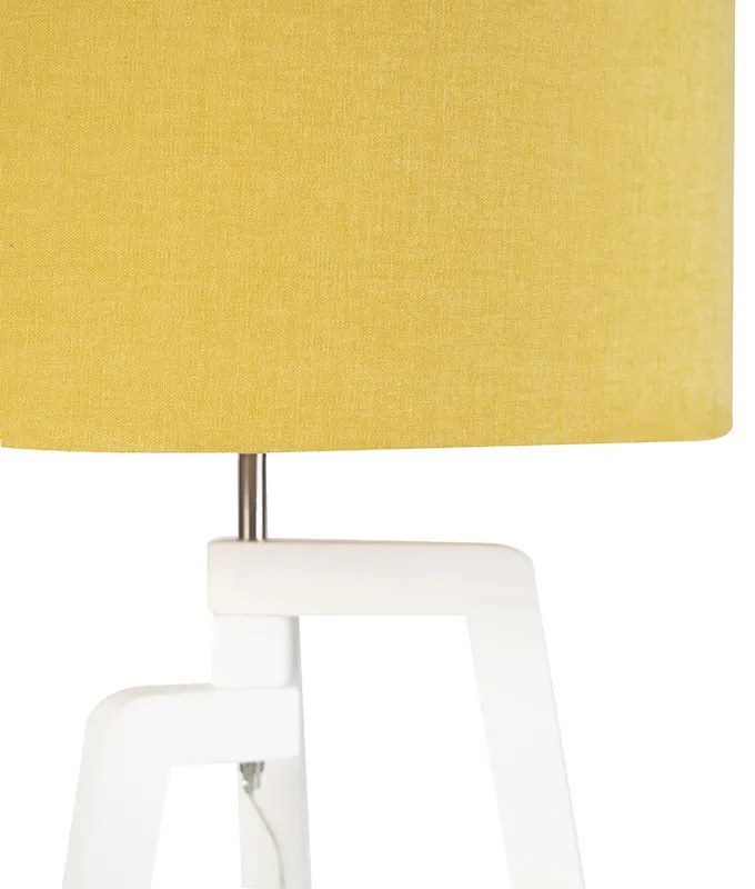 Lampa de podea modernă albă cu abajur în formă de porumb 50 cm - Puros