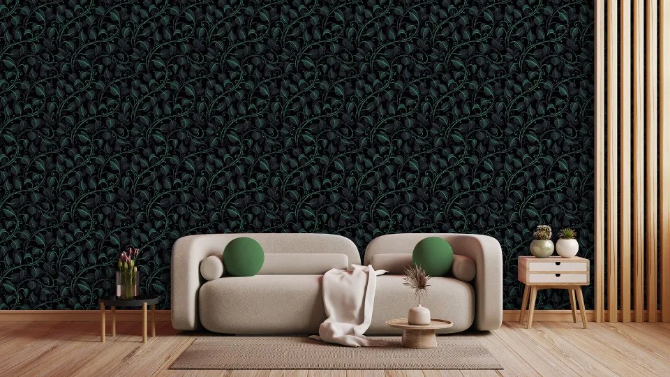Tapet personalizat Frunze Stilizate 20