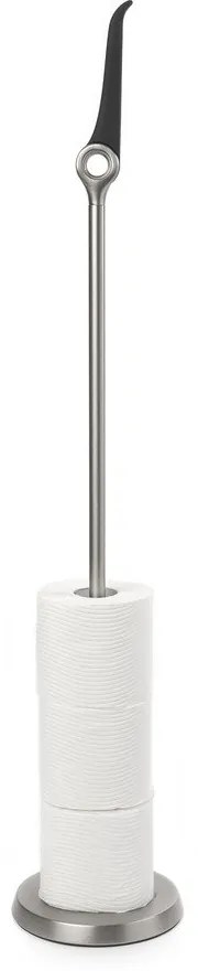 Suport pentru hârtie igienică argintiu lucios din oțel Tucan – Umbra