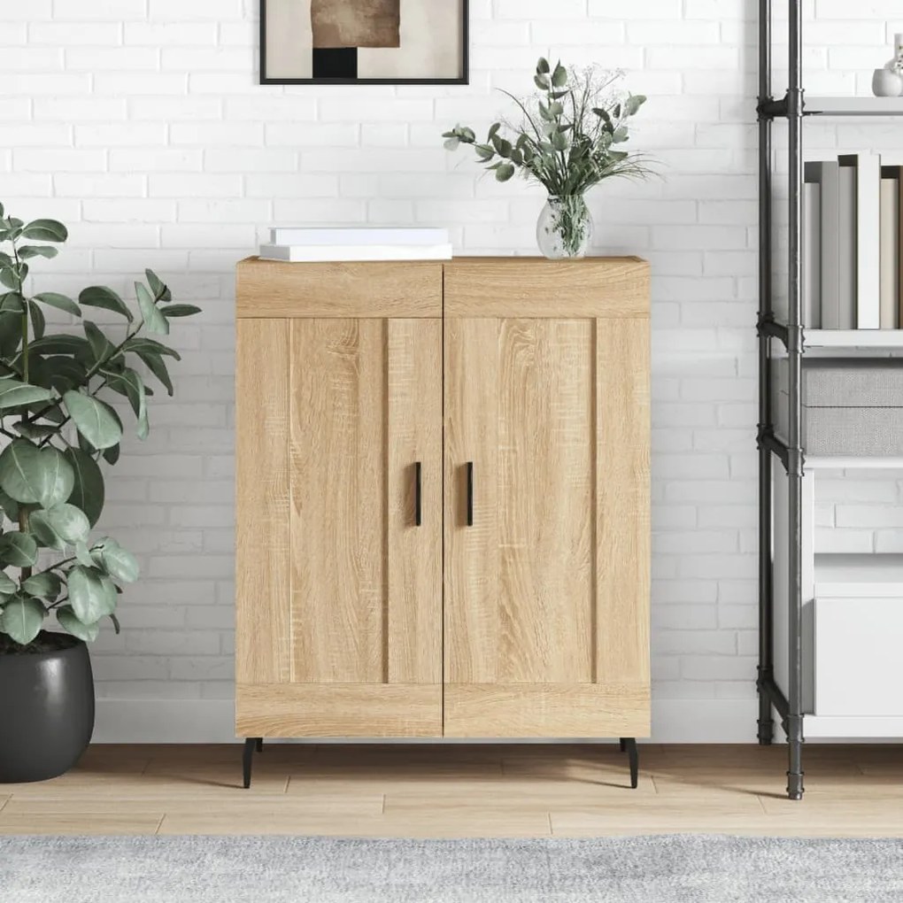 830215 vidaXL Servantă, stejar sonoma, 69,5x34x90 cm, lemn compozit