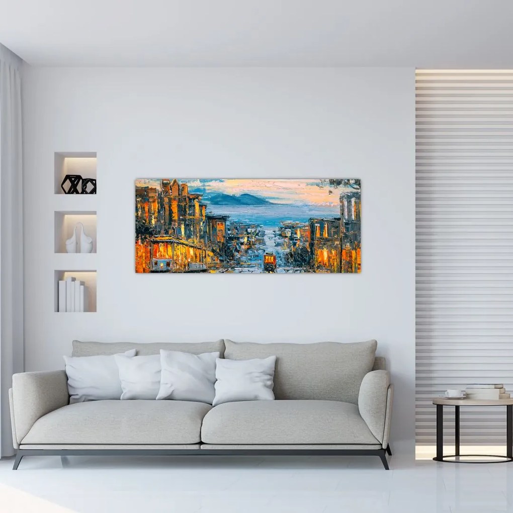 Tablou - Telecabină, San Francisco (120x50 cm)