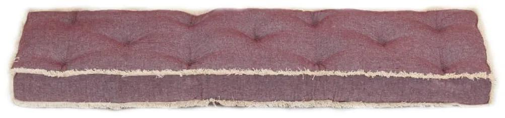 Perna pentru canapea paleti, rosu burgundia, 120x40x7 cm 1, burgundy red, Perna de spatar