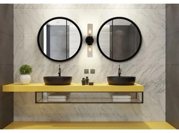 Searchlight 29982BK - Aplică de perete IMPERIAL 2xG9/33W/230V neagră