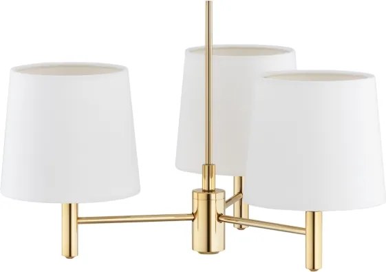 BRILAGI - Lustră pe tijă MONTE 3xE27/60W/230V crem/auriu