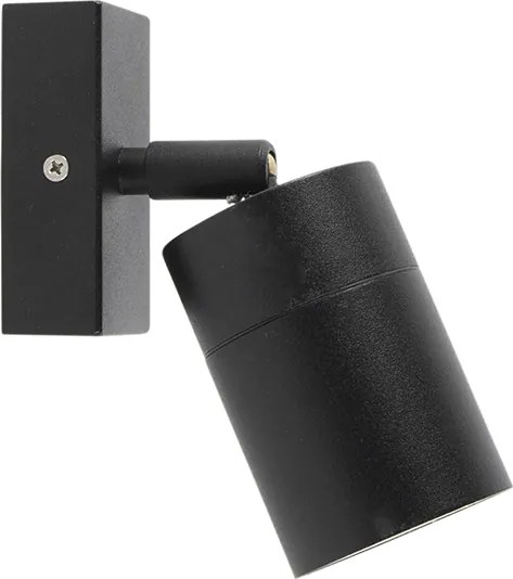 Lampă de perete exterioară neagră reglabilă IP44 - Solo