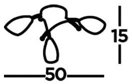 Lustră aplicată OPERA 3xG9/7W/230V Searchlight 8183-3AB