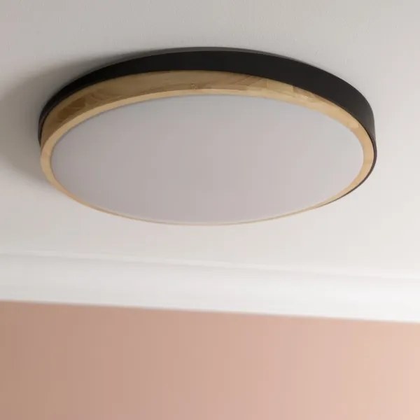 Plafonieră LED dimabilă Brilliant BAARLO LED/36W/230V d. 50 cm negru + telecomandă