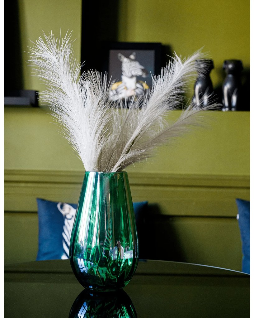 Vaze, set de 2, verde/chihlimbar, GLOW