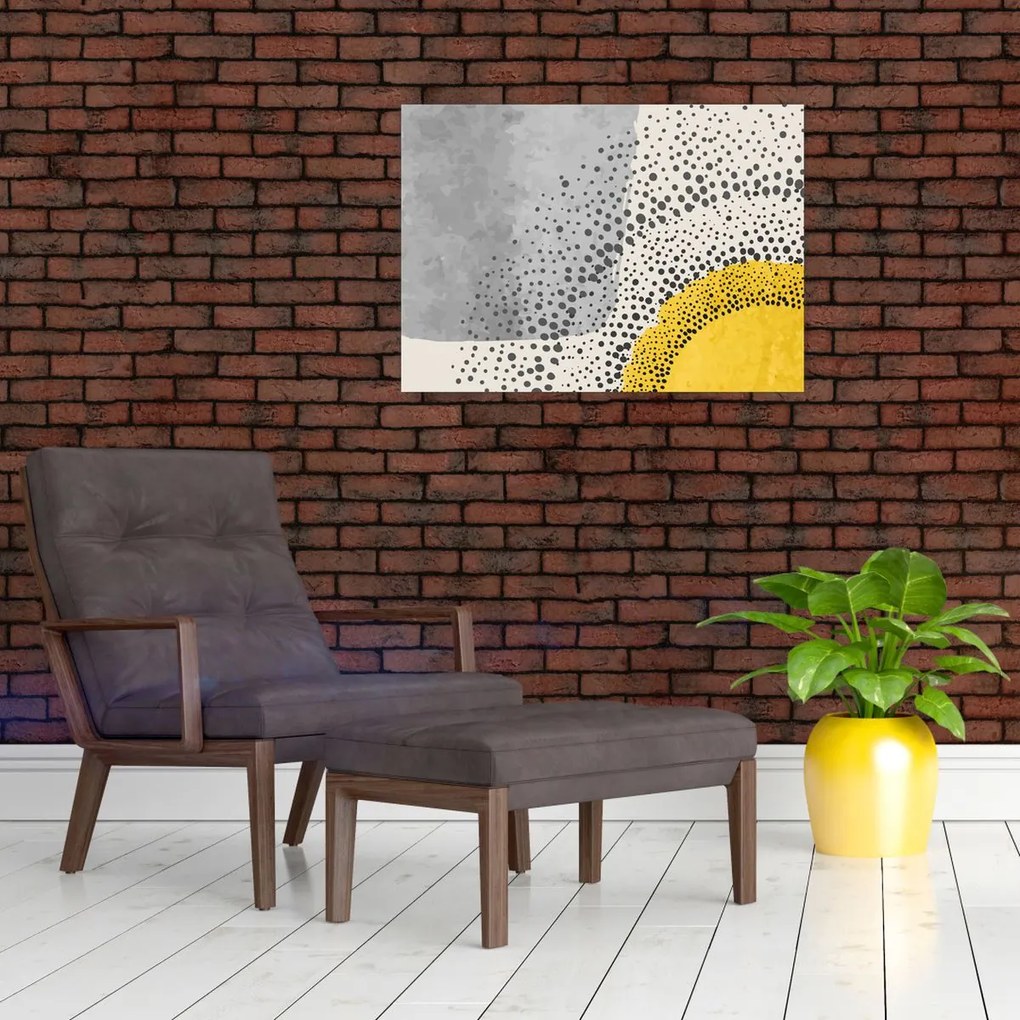 Tablou - pictură abstractă de plajă N⁰3 (70x50 cm)