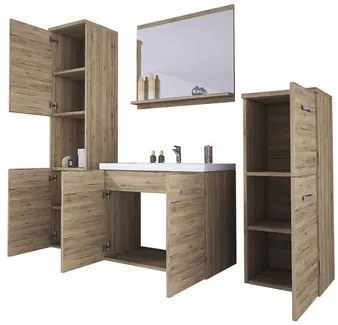 Mobilier baie Megasa I MDF (Alb + Alb) . 1104002