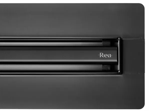 Set rigola pentru dus plus capac negru Rea Neox 80 cm