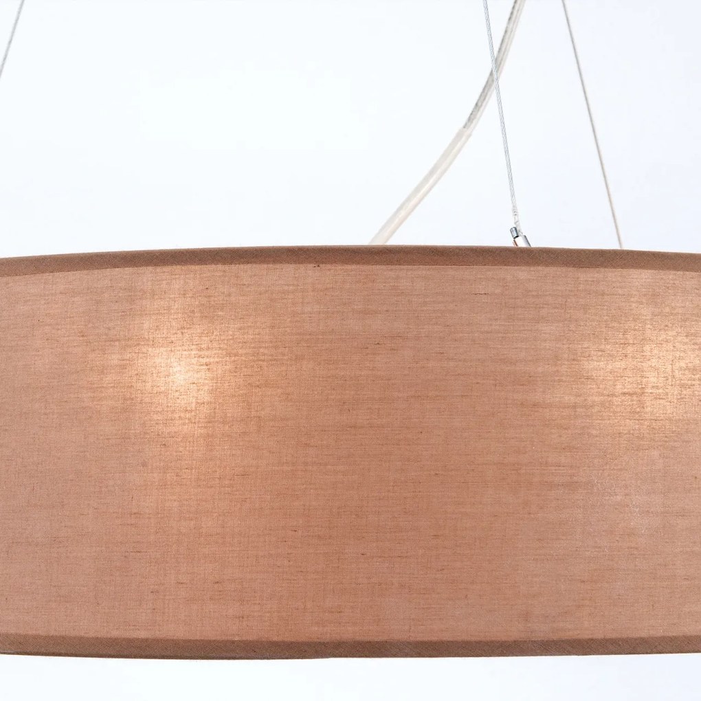 Lustra suspendata design modern Ufo 50cm maro