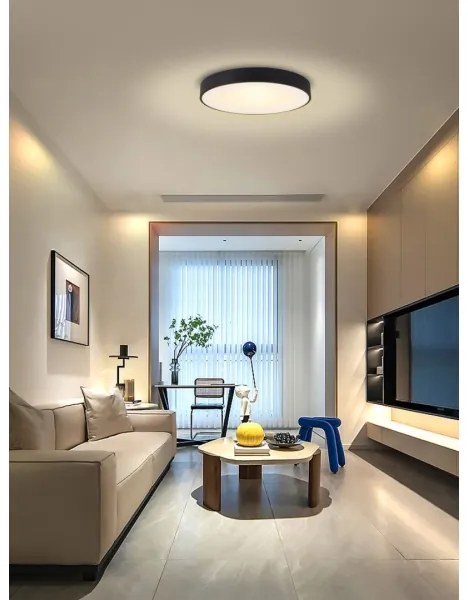 Plafonieră LED dimabilă Immax NEO 07202L RONDATE 53W/230V negru Tuya + telecomandă