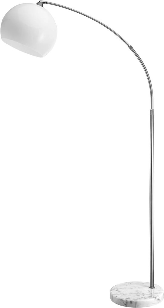 Deuba Lampă de podea curbată de design cu bază de marmură - reglabilă la 190-200 cm