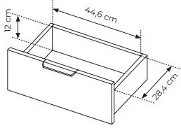 Comodă Lyran 3D2S (antracit + Auriu). 1071354