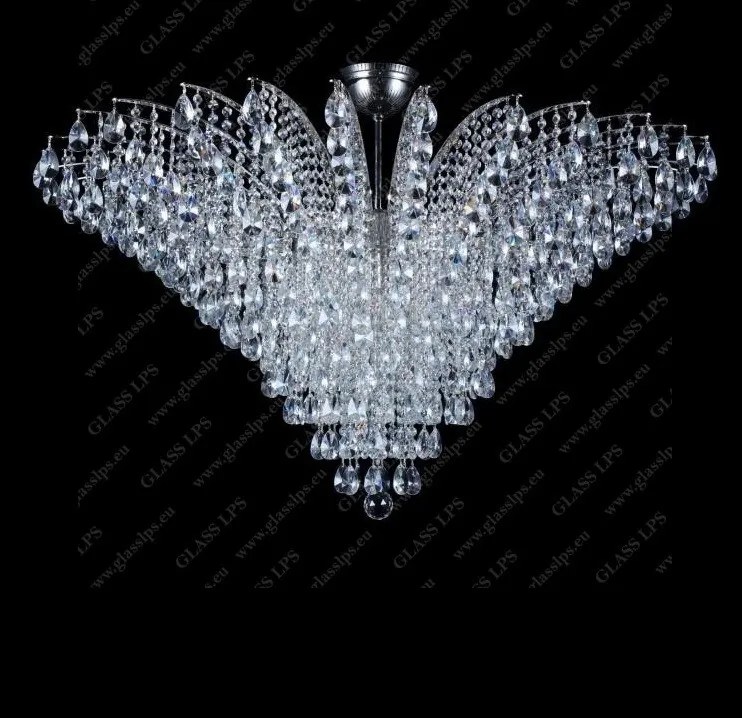 Plafoniera cristal Bohemia diametru 100cm, L17 555/18/1-A