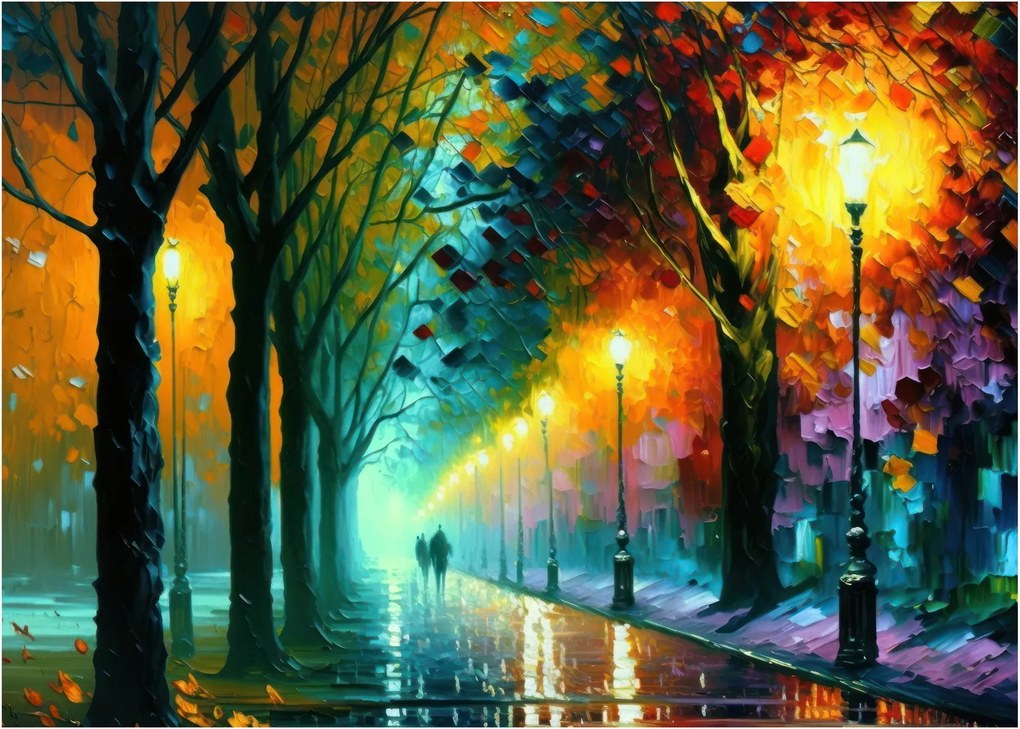 Tablou - Plimbare de noapte (70x50 cm)