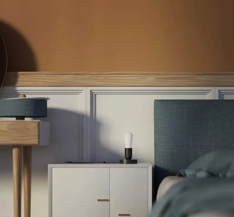 Veioza minimalista din alama Sputnik