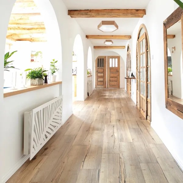 Plafonieră OAK HEX 2xE27/60W/230V d. 43 cm stejar