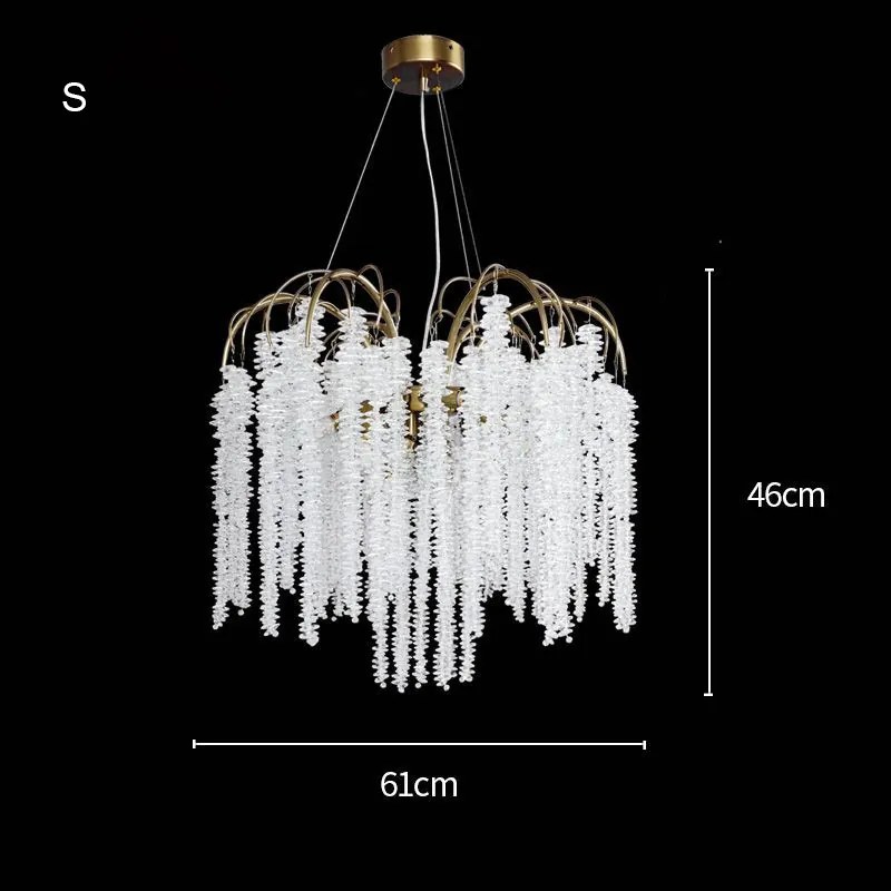 Candelabru living ciucuri de cristal by Anzazo