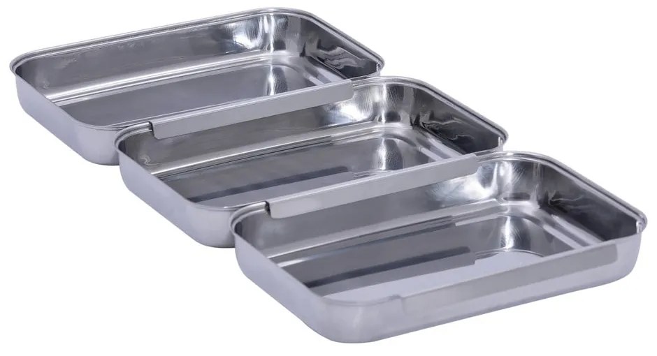 Set pentru șnițele argintiu din oțel inoxidabil – Maximex