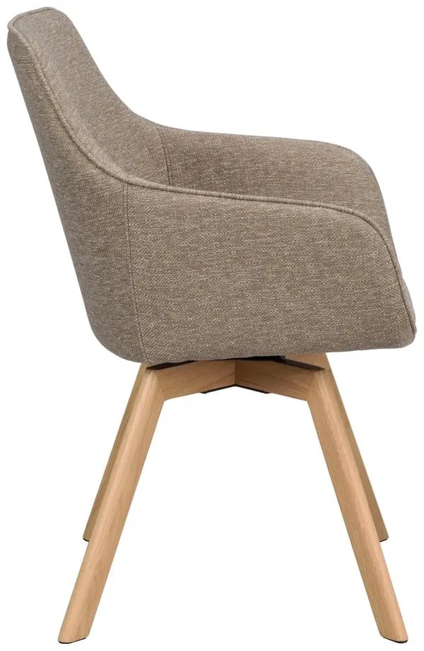 Set de scaune de sufragerie bej 2 buc. tapițat Alison – Rowico