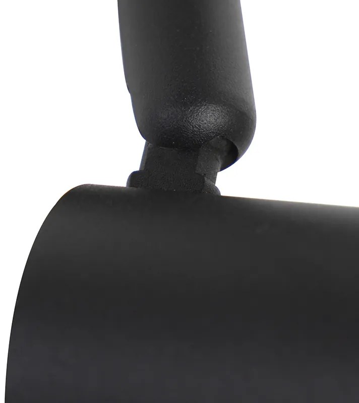 Sistem de șine modern cu 5 spoturi monofazate negru - Jeany