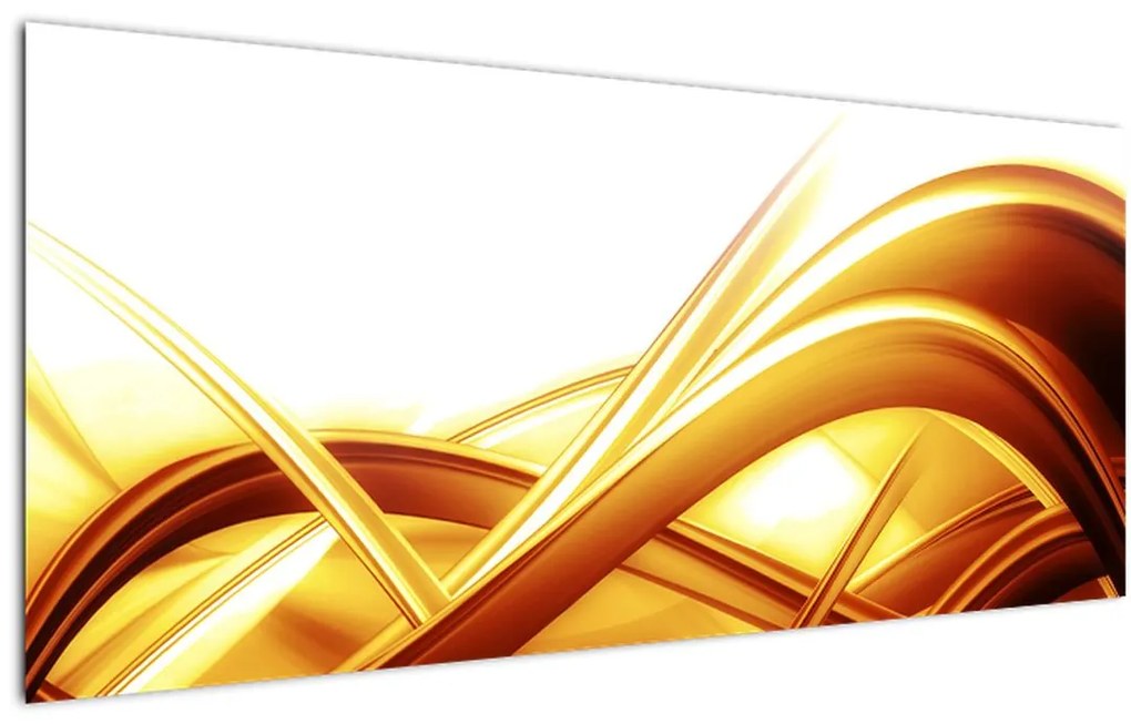 Tablou - Abstrac galben (120x50 cm)