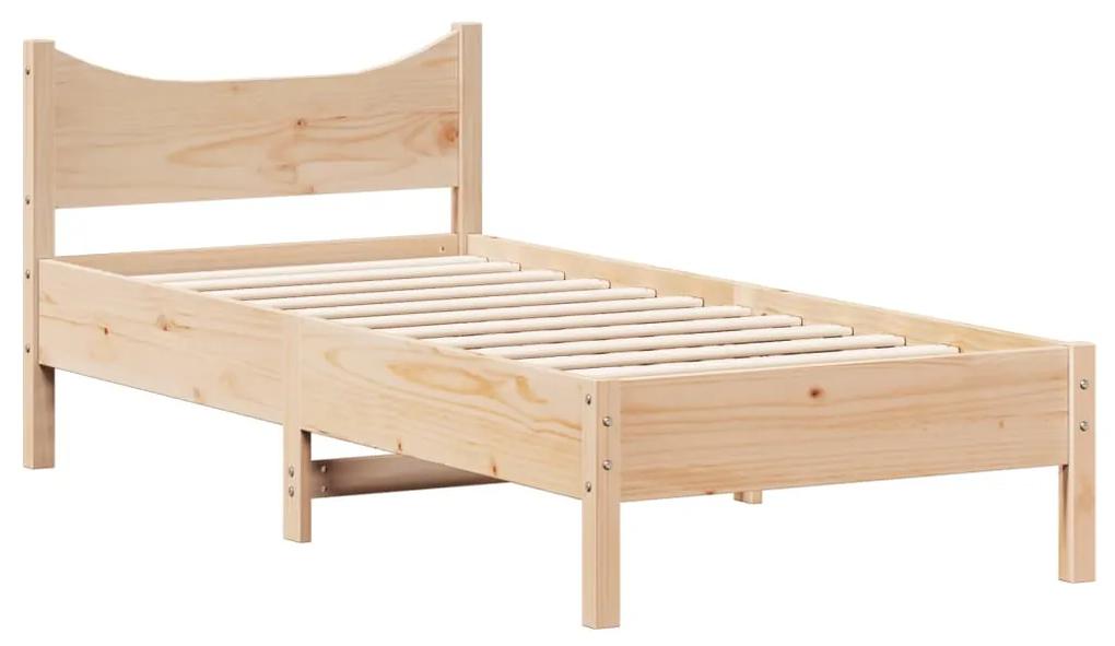 844733 vidaXL Cadru de pat, 100x200 cm, lemn masiv de pin