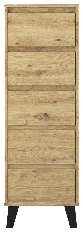 Comodă Brisas 3 (stejar artisan + negru) . 1116261