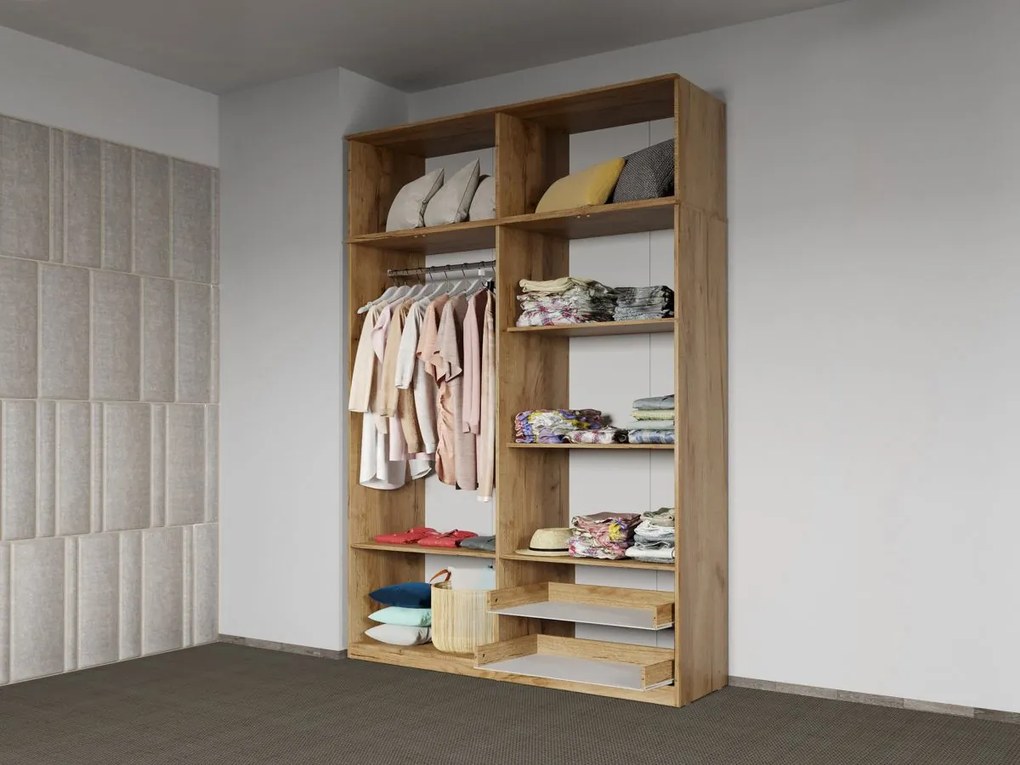 Set mobila dormitor 4 piese Stejar Levi C24