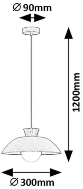 Pendul stil nordic metal bej Golnar