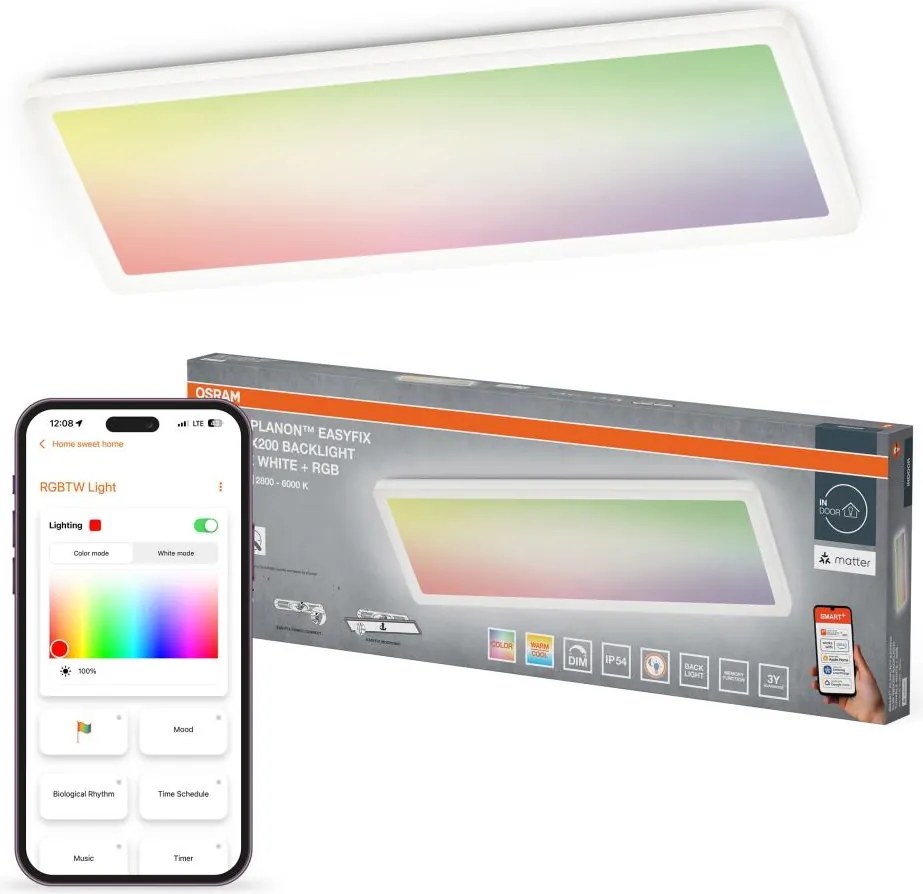 Osram - plafonieră LED RGBW dimmabilă pentru baie SMART+ PLANON LED/30W/230V Wi-Fi IP54 alb