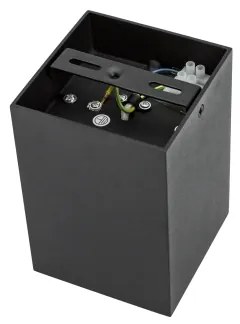 Spot CHLOE 1xGU10/50W/230V negru dreptunghiular