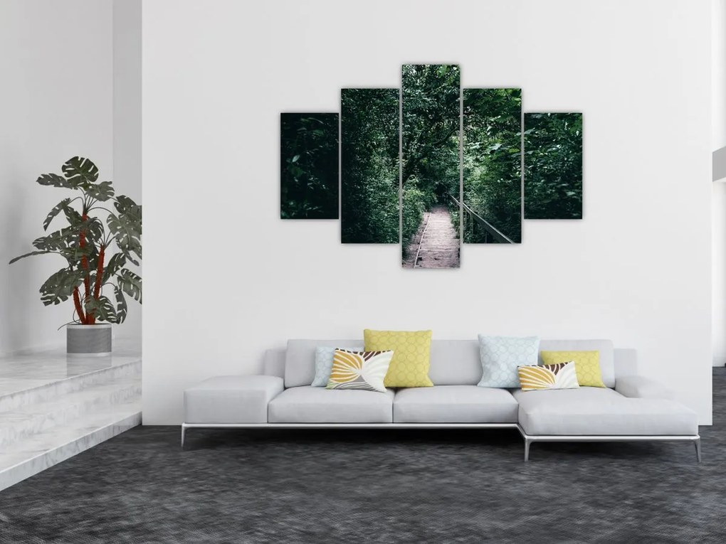 Tablou - Drumul prin pădure (150x105 cm)