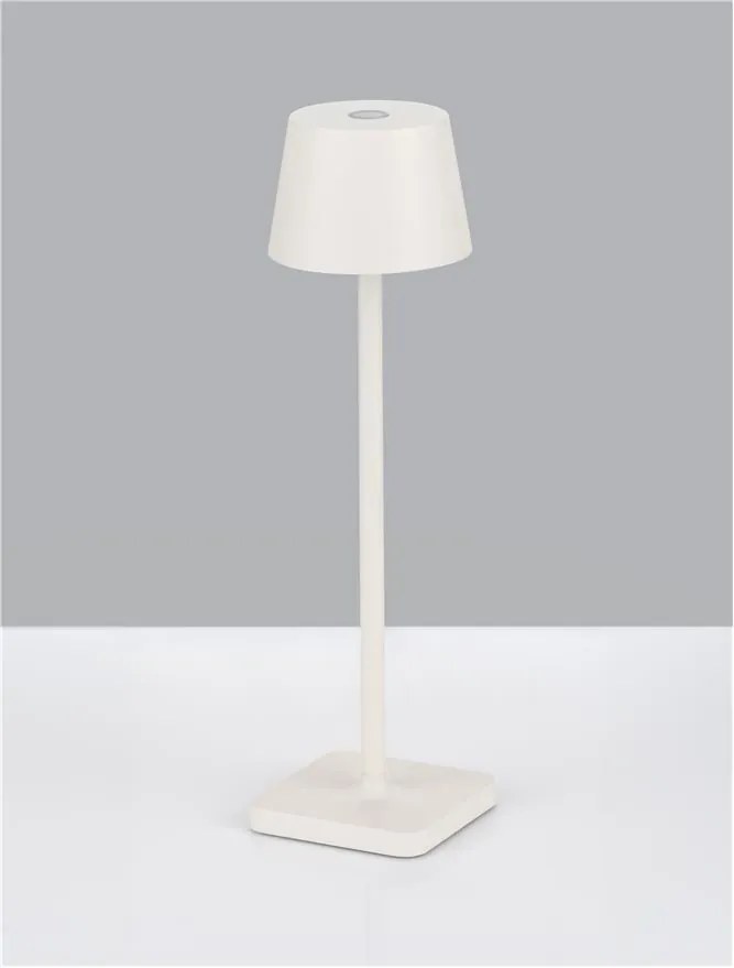Veioza/Lampa de masa LED portabila exterior IP54 DECK alb