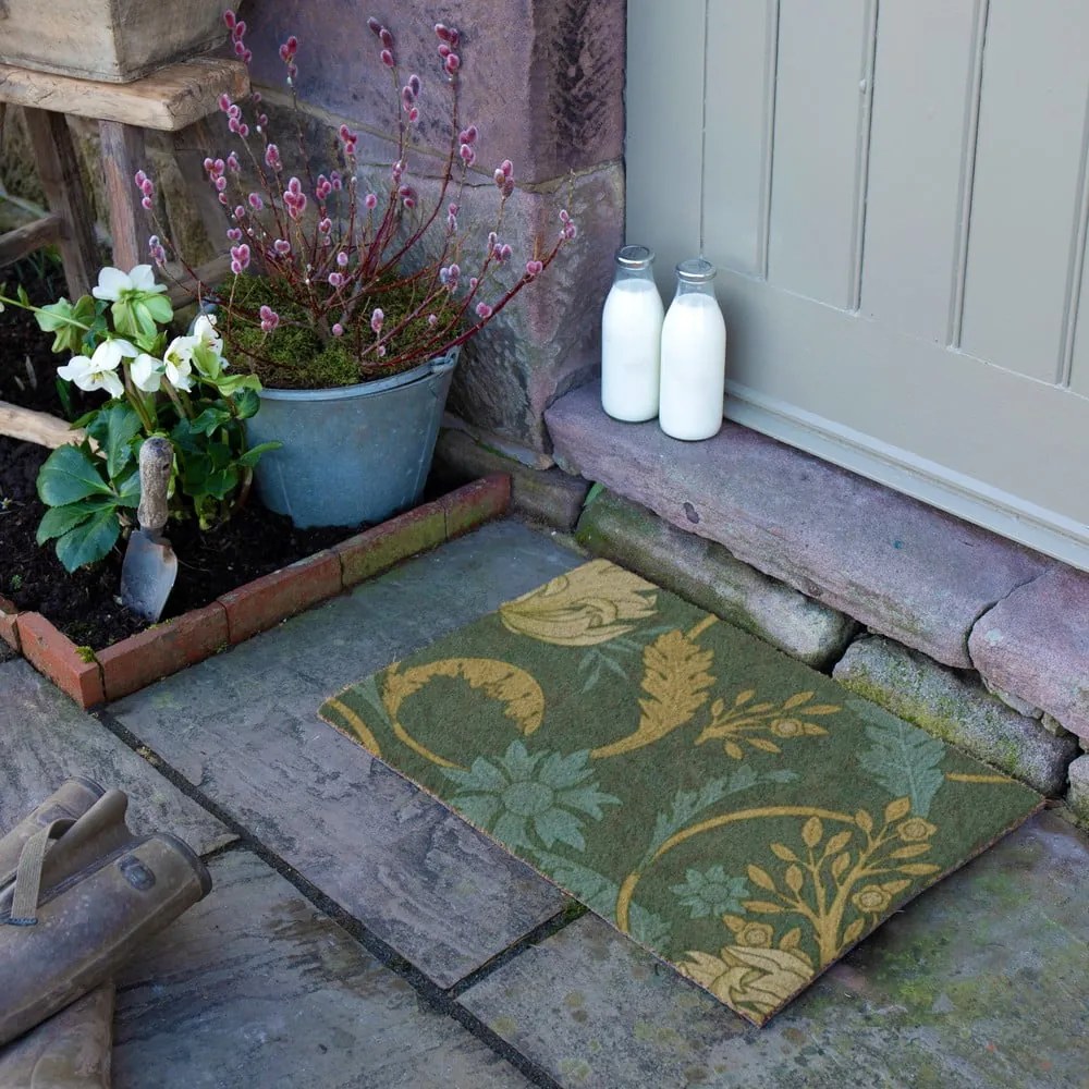 Covoraș de intrare din fibre de nucă de cocos 40x60 cm William Morris – Artsy Doormats