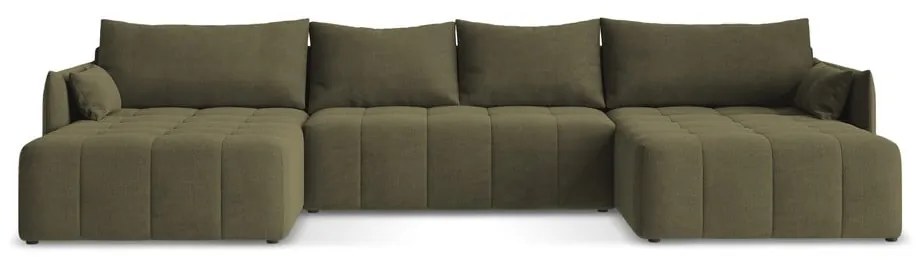 Colțar kaki extensibil/cu spațiu de depozitare (în formă de "U") Moku – Makamii