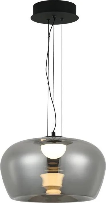 Lustră LED pe sârmă NADIA LED/20W/230V fumuriu/negru